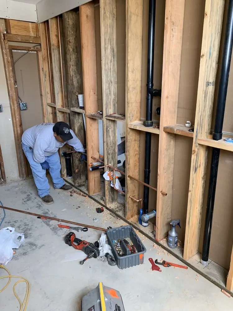 Commercial rough-in plumbing for Gas Line Repair in Bremen